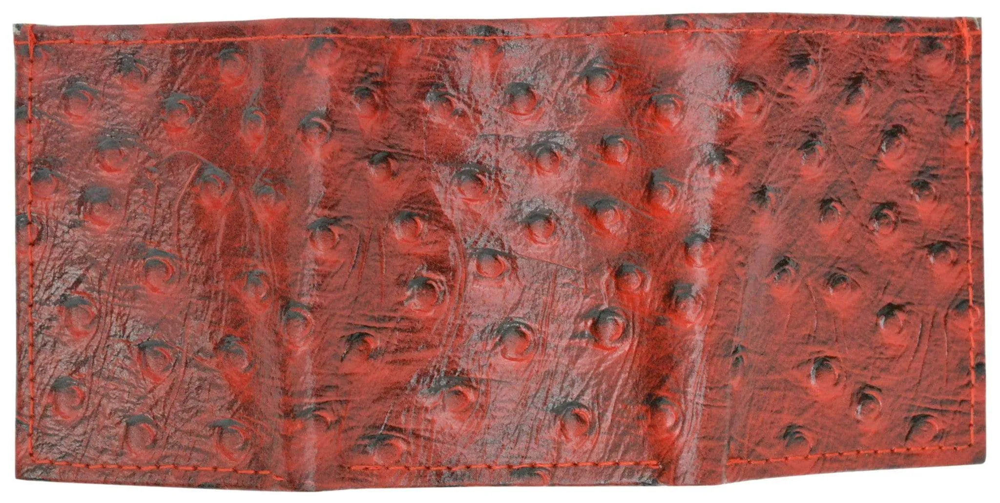 Leather Children Trifold Wallet Kids Ostrich Print 71825 OS
