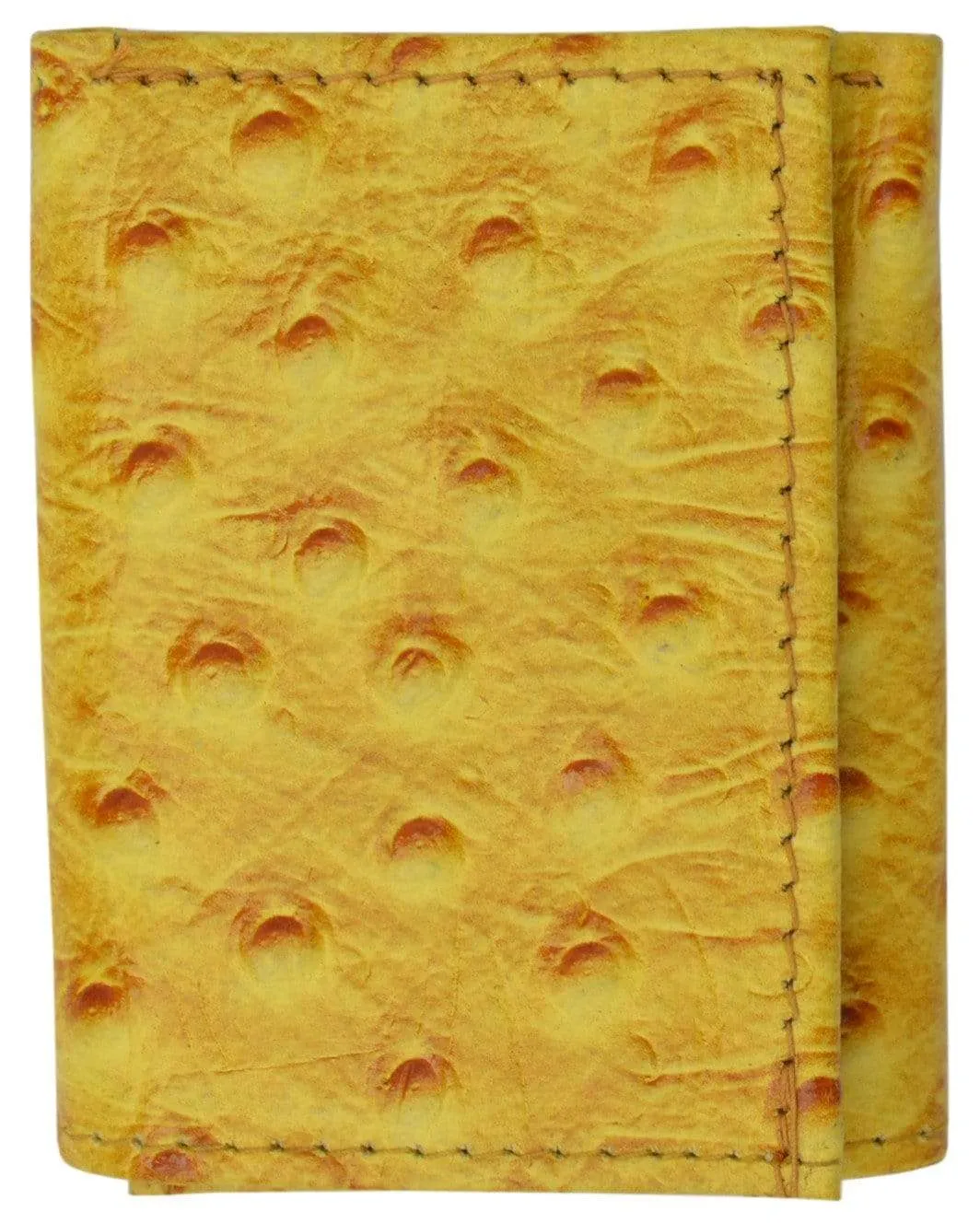 Leather Children Trifold Wallet Kids Ostrich Print 71825 OS
