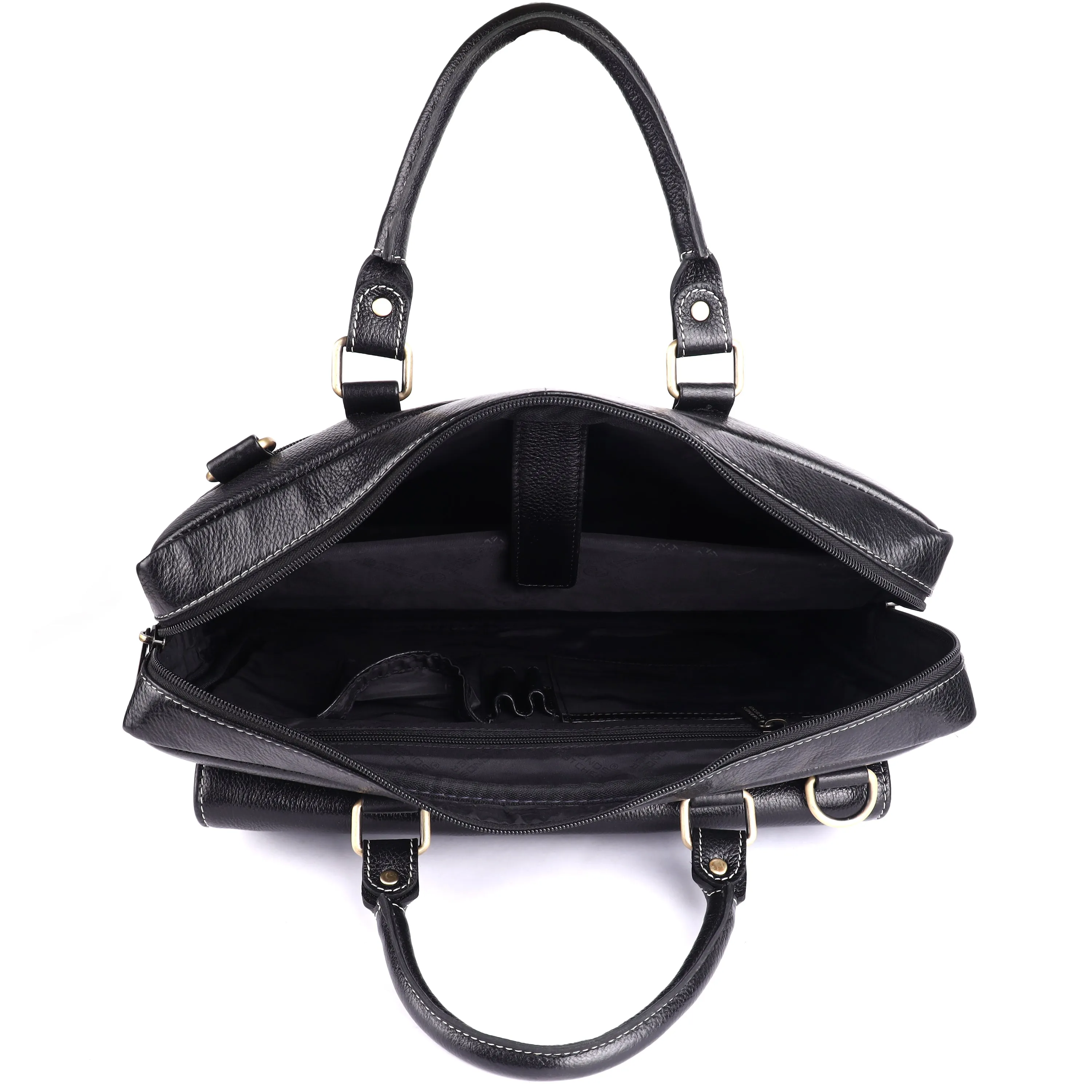 Leather Laptop Messenger Bag For Men  - Fits For 14-16 Inch Laptop - 1 Year Warranty Included