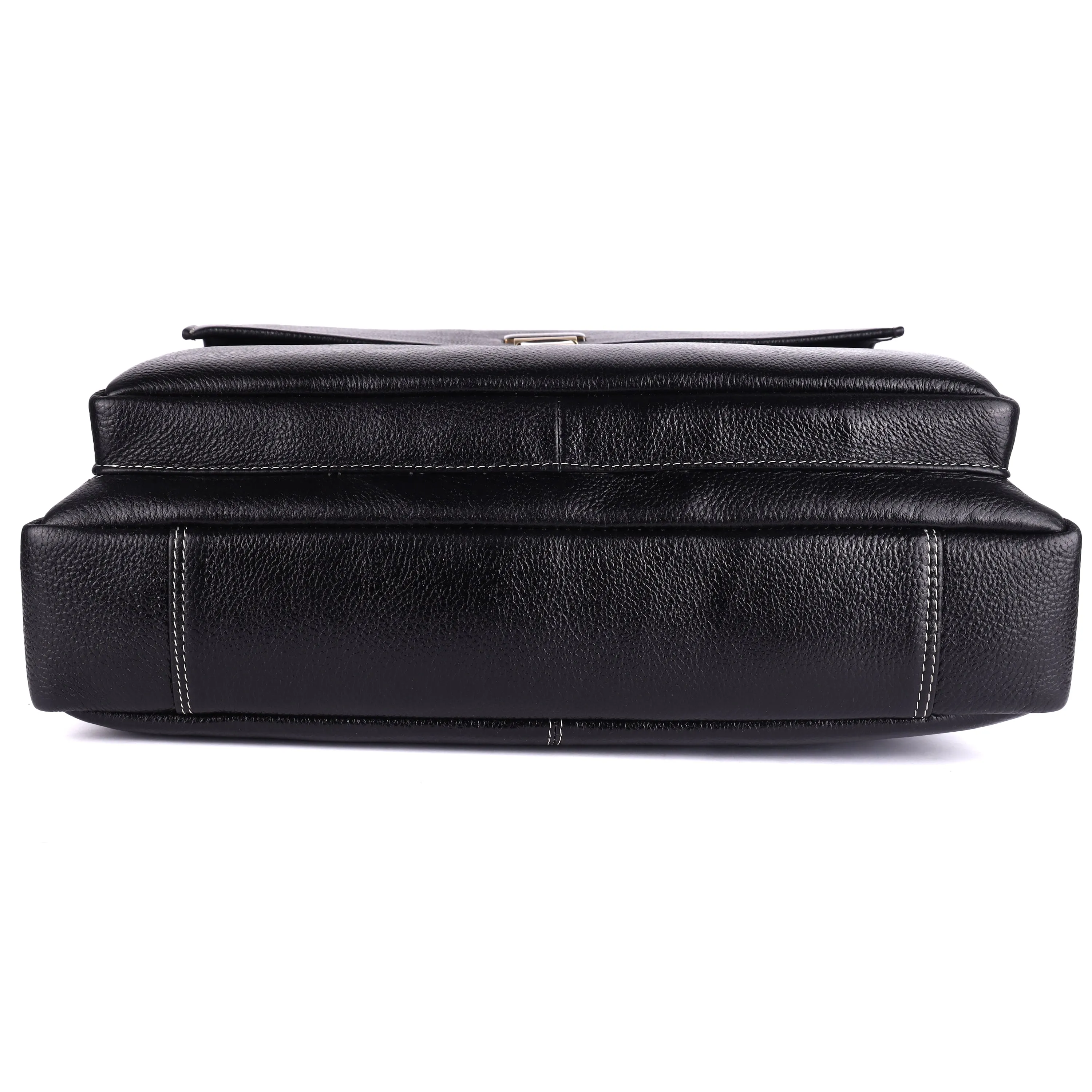 Leather Laptop Messenger Bag For Men  - Fits For 14-16 Inch Laptop - 1 Year Warranty Included