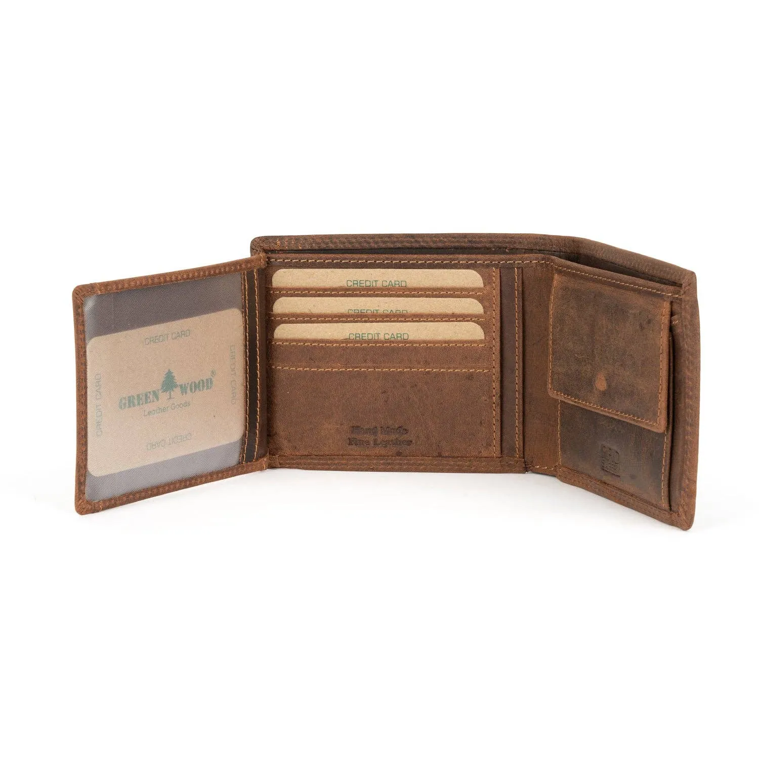 Leather Men Wallet Hart