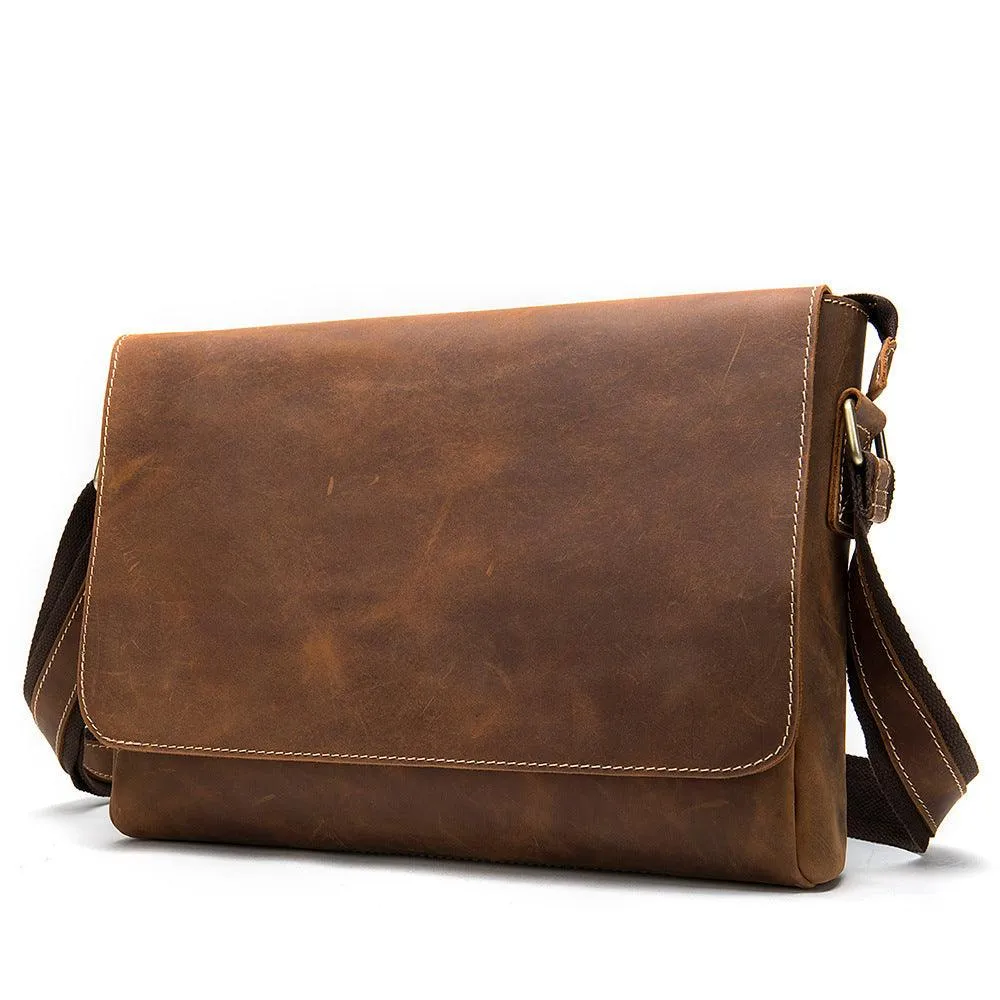 Leather Shoulder Bag Retro Messenger Bag