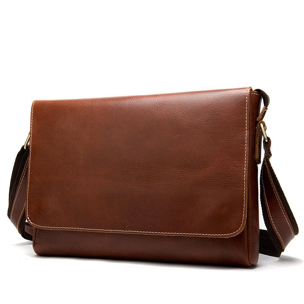 Leather Shoulder Bag Retro Messenger Bag