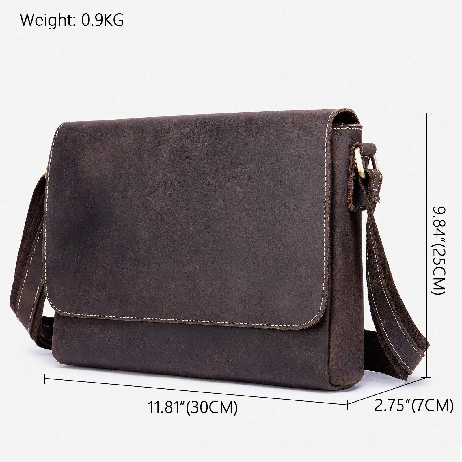 Leather Shoulder Bag Retro Messenger Bag