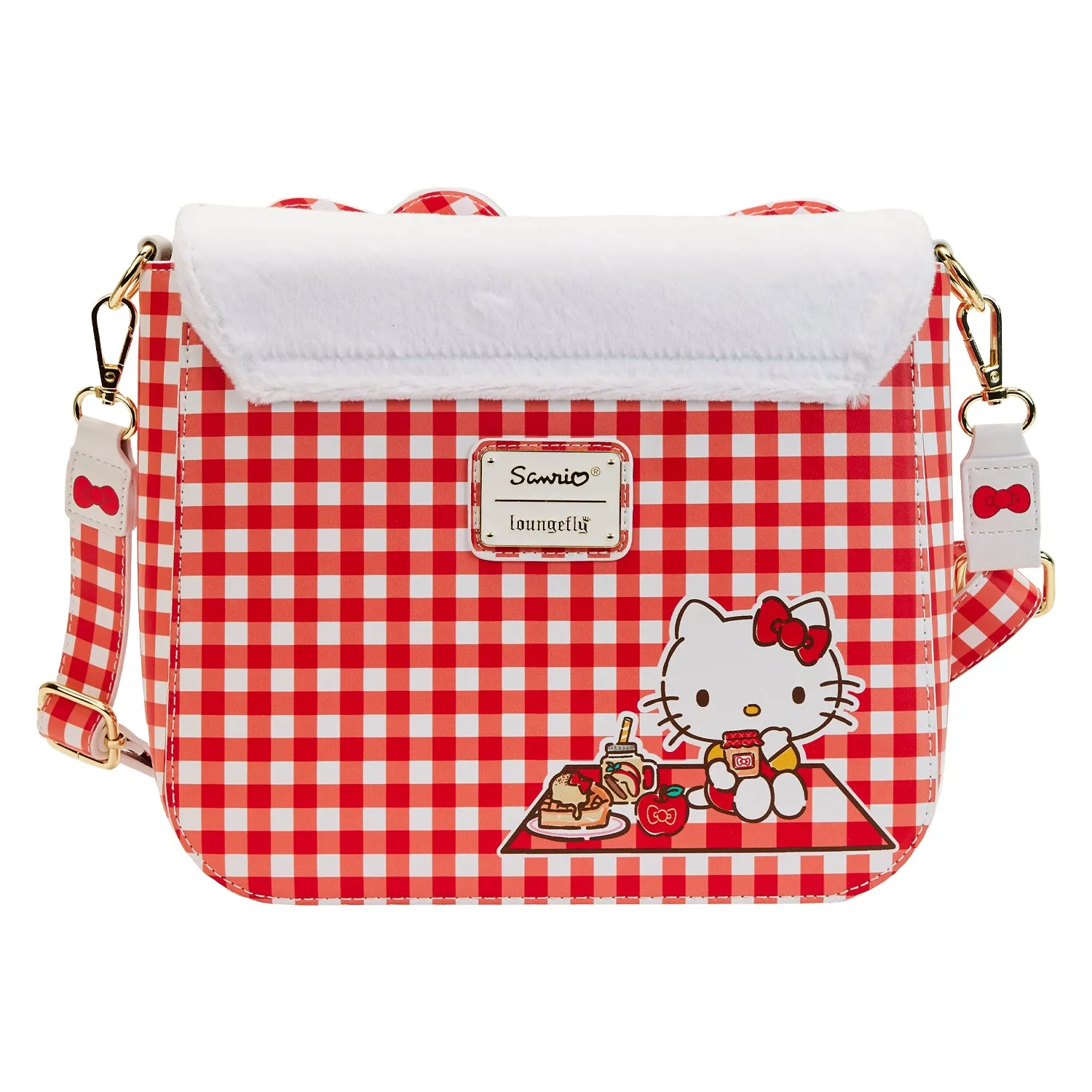 LF Sanrio Hello Kitty Gingham Cosplay Crossbody Bag