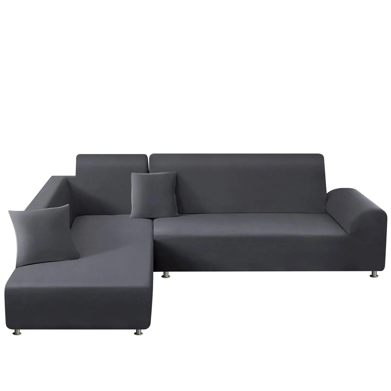 Light Grey L-Shaped Sofa Covers (3 Seater   3 Seater )