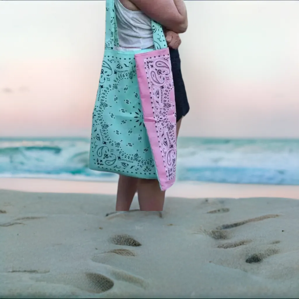 Light Pink & Mint Tote