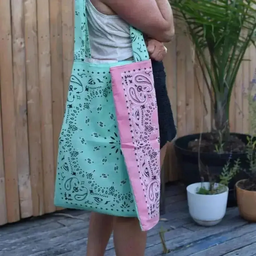 Light Pink & Mint Tote