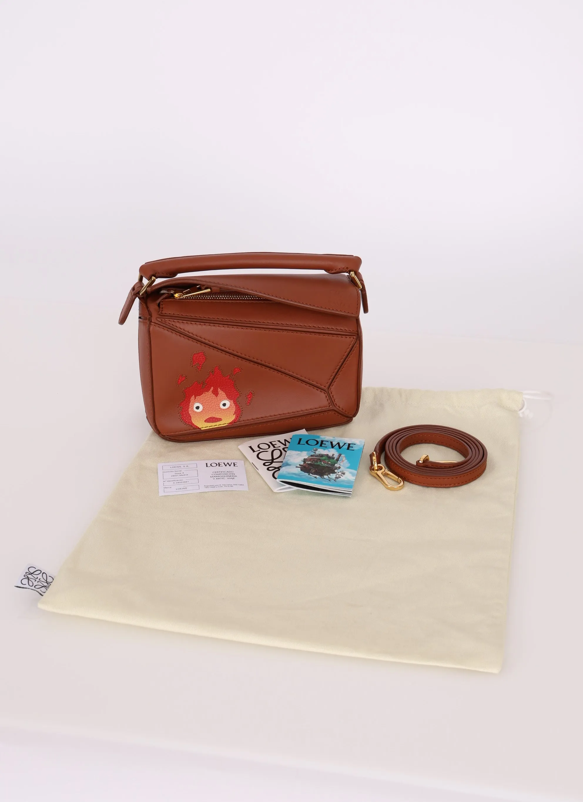 Limited Edition Loewe x Studio Ghibli Calcifer Mini Puzzle Bag