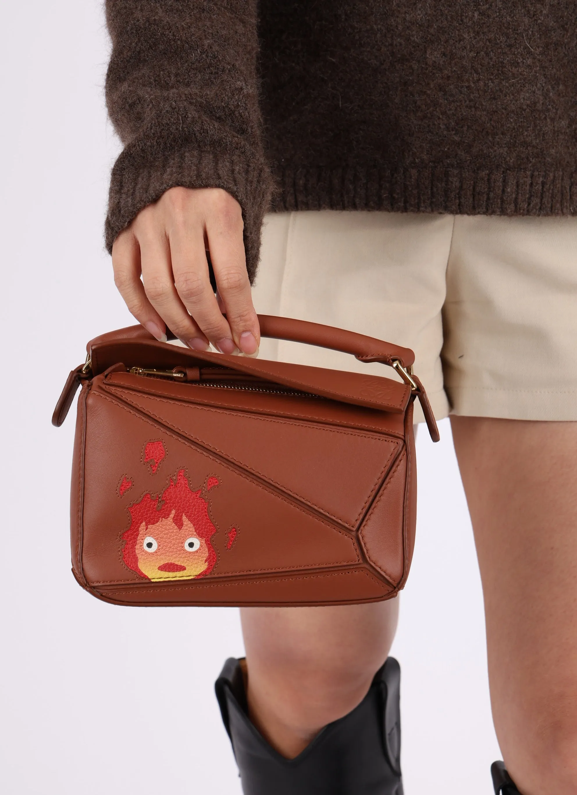Limited Edition Loewe x Studio Ghibli Calcifer Mini Puzzle Bag