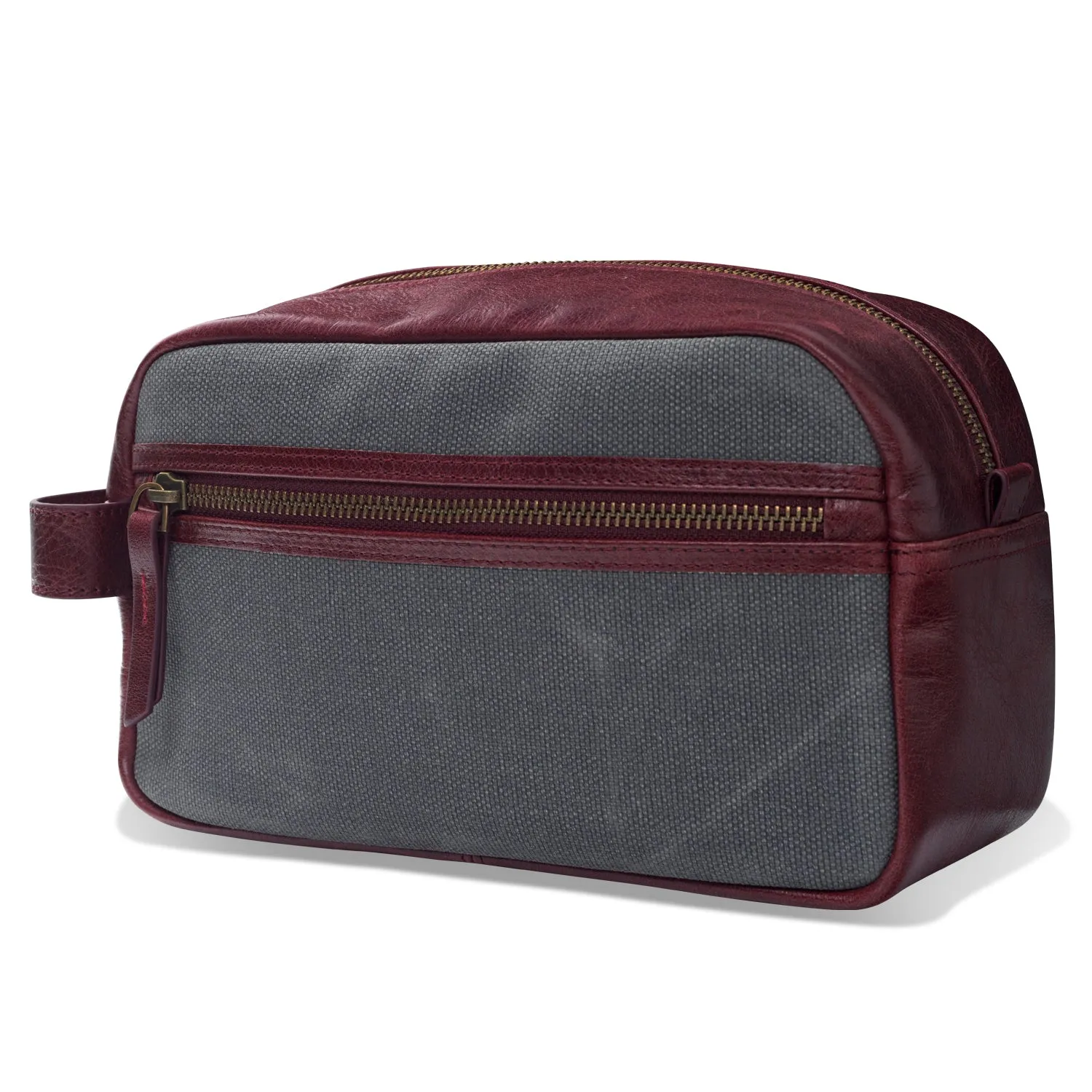Londo Top Grain Leather Travel Toiletry, Dopp Kits, Makeup, Shaving Organizer Bag, Unisex