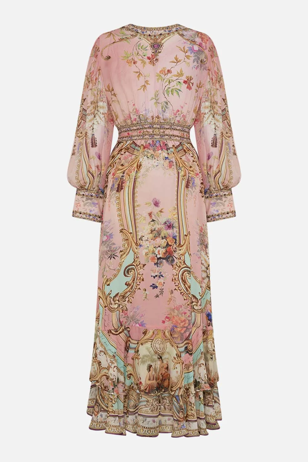 LONG BUTTON FRONT DRESS LETTERS FROM THE PINK ROOM