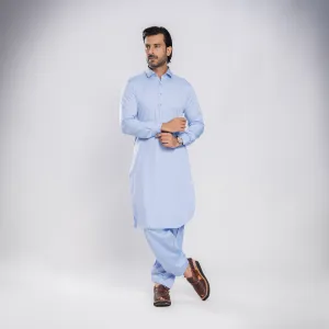 Luxurious Bambo - Sky Blue Shalwar Kameez