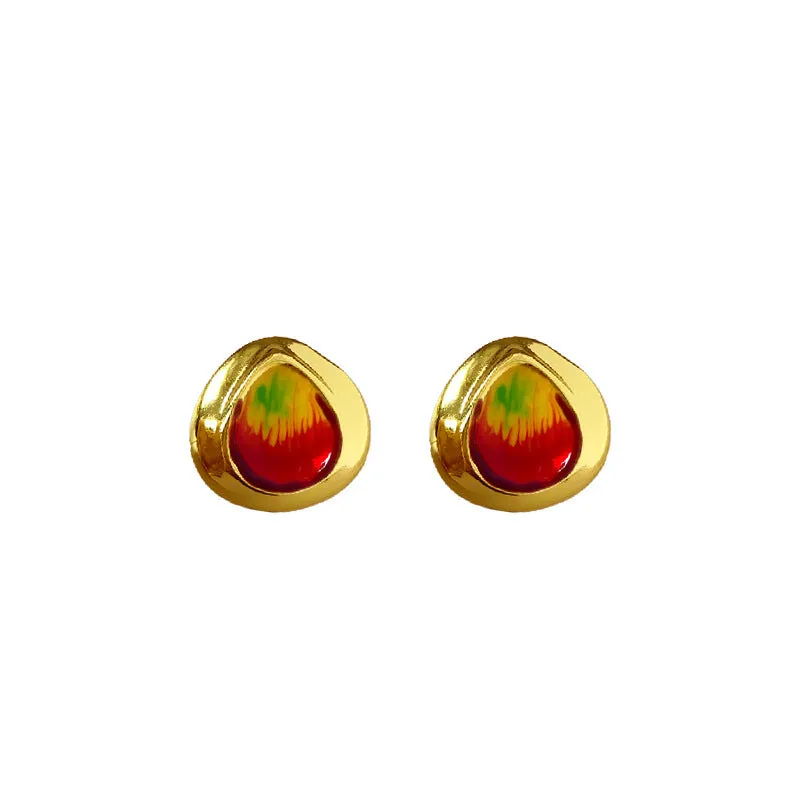 Luxurious Droplet Droplet Geometric Alloy Oil Dripping Earrings