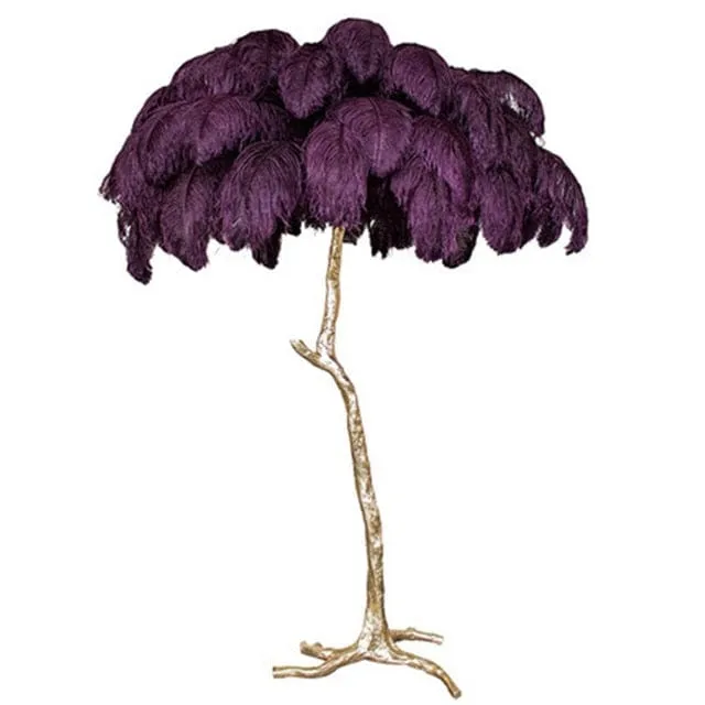 Luxurious Feather Floor Lamp