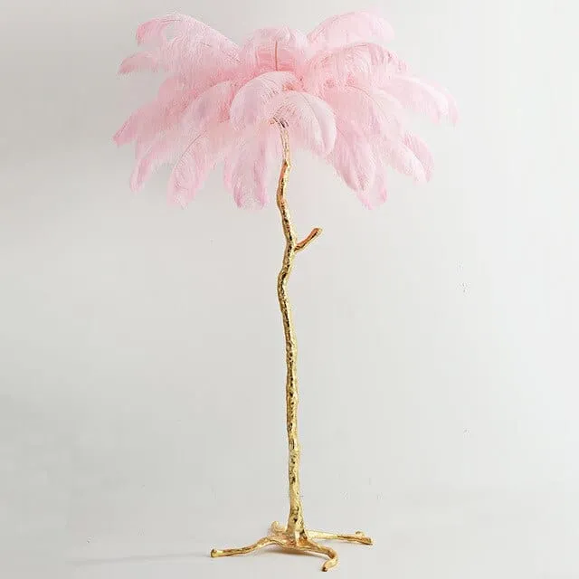 Luxurious Feather Floor Lamp