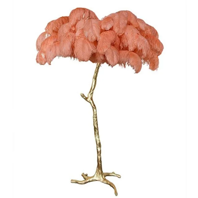 Luxurious Feather Floor Lamp