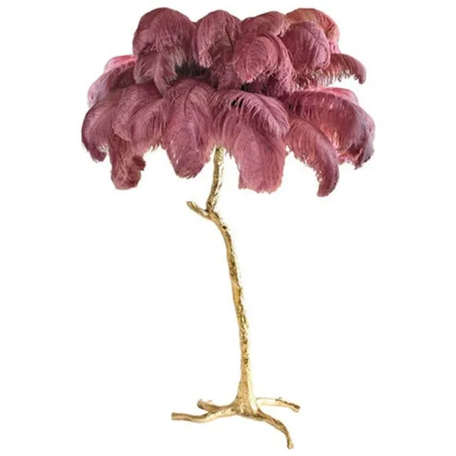 Luxurious Feather Floor Lamp