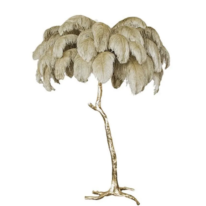 Luxurious Feather Floor Lamp