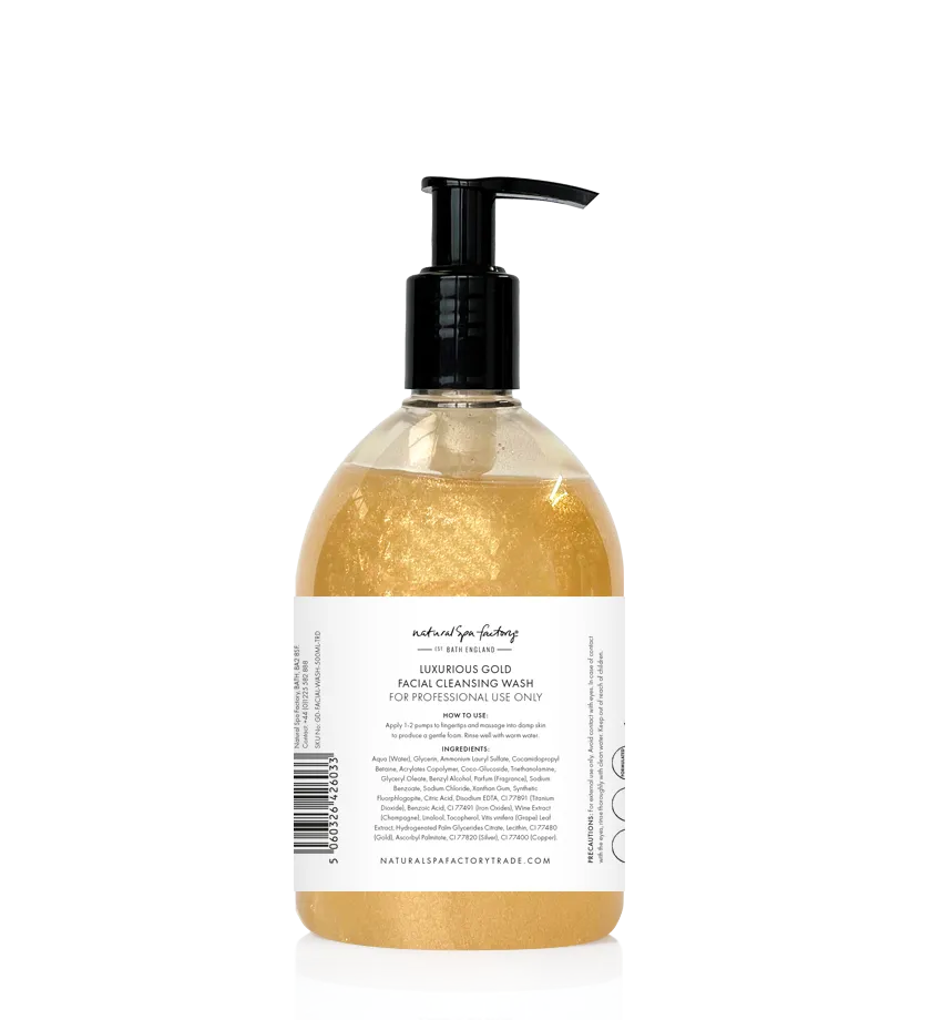 Luxurious Gold Facial Cleansing Wash (500ml)