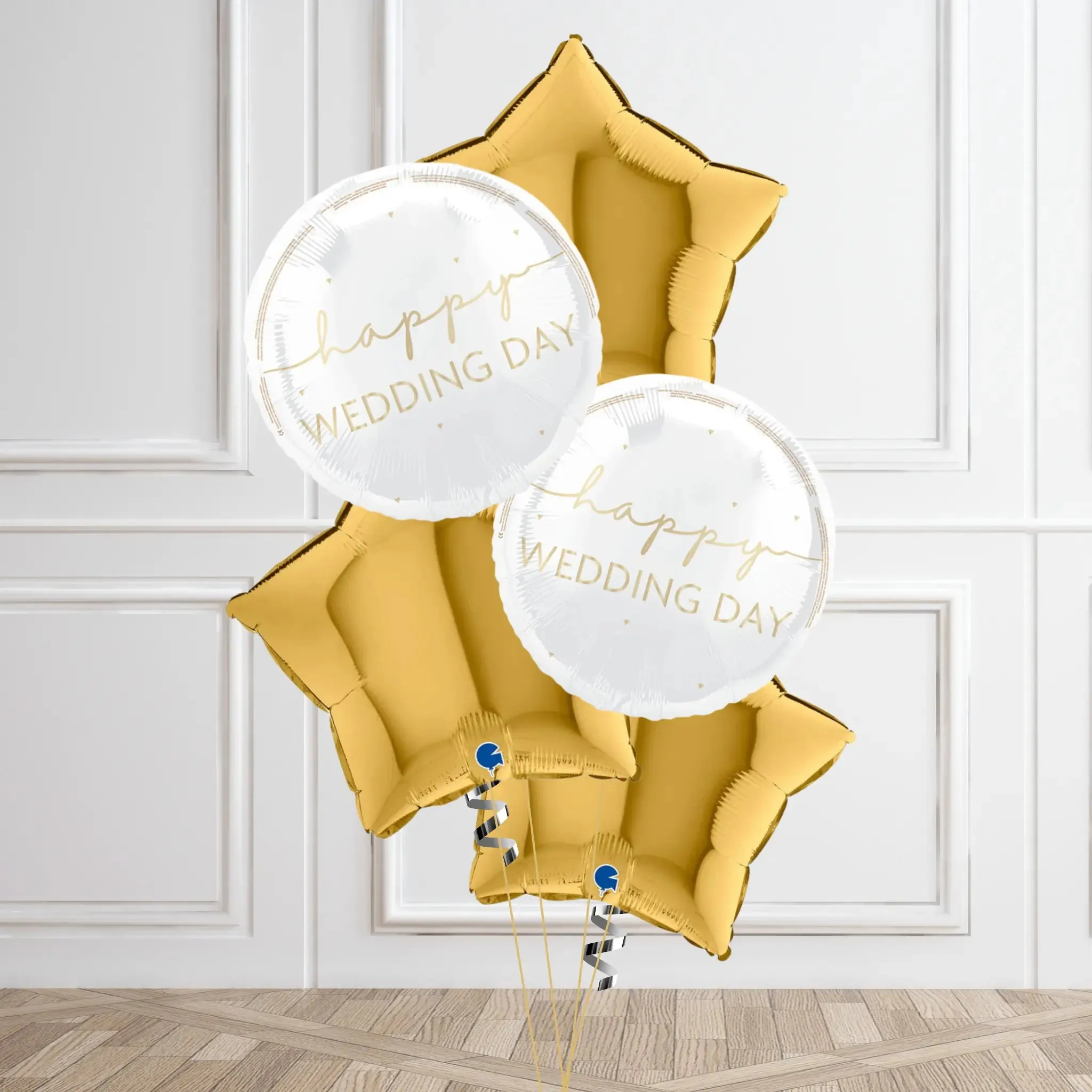 Luxurious Happy Wedding Day Balloon Bouquet