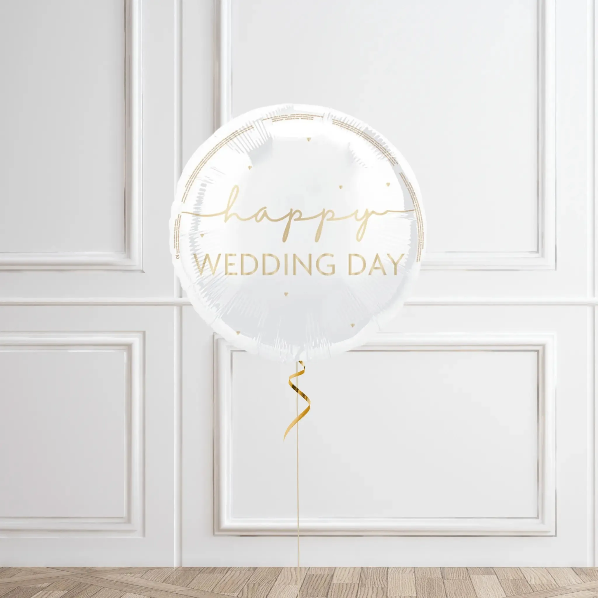 Luxurious Happy Wedding Day Balloon Bouquet