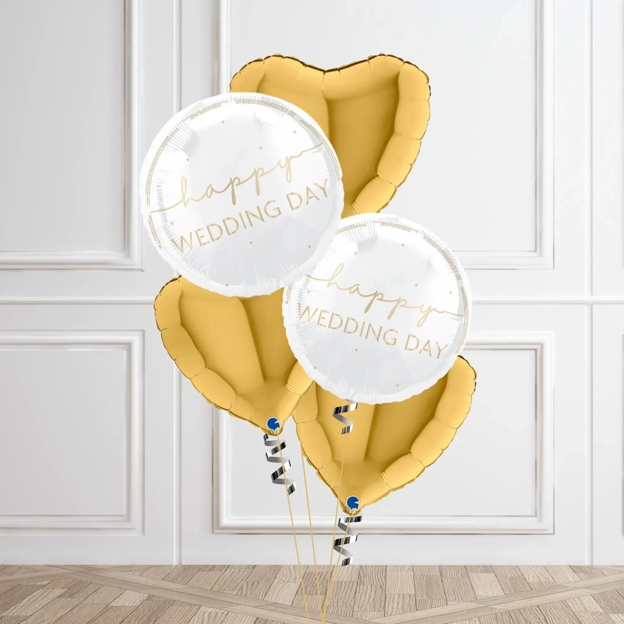 Luxurious Happy Wedding Day Balloon Bouquet