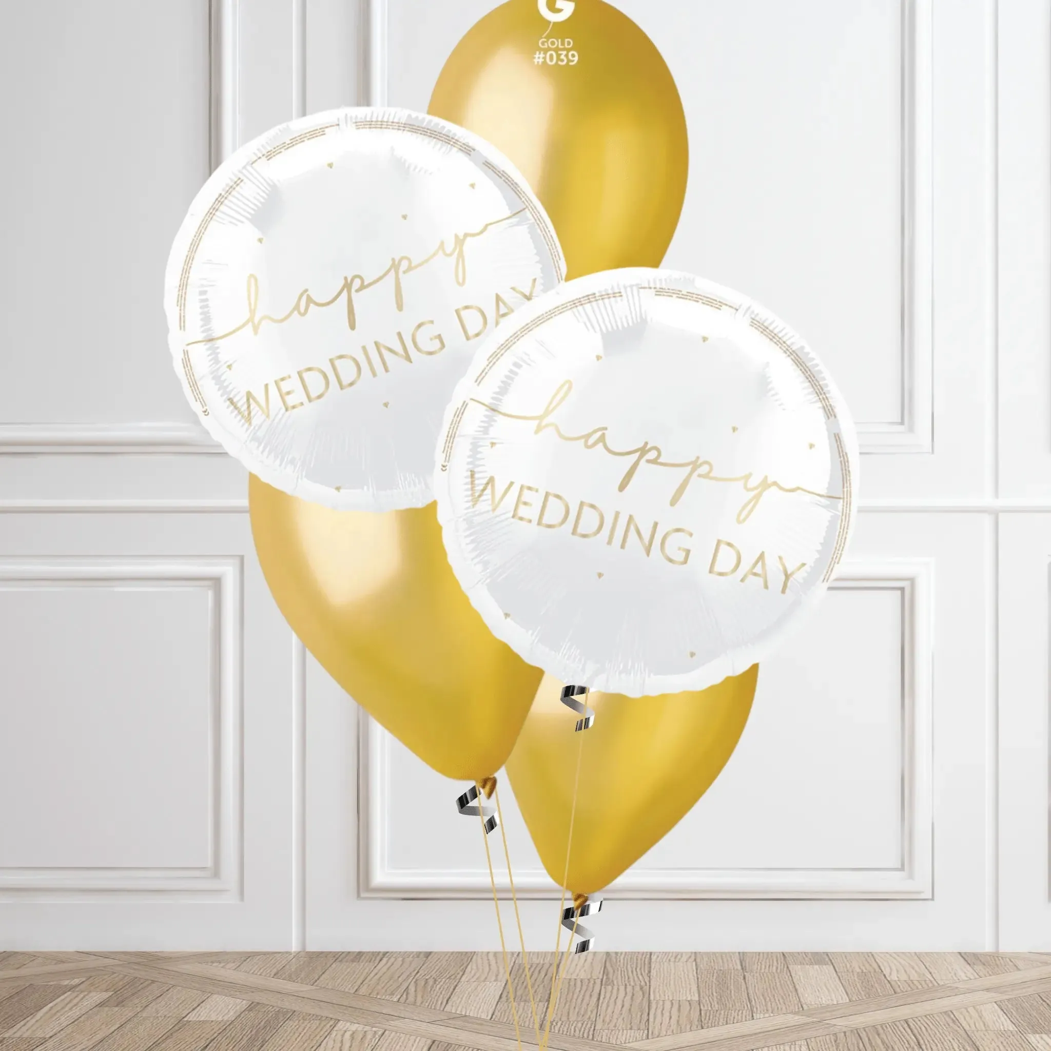 Luxurious Happy Wedding Day Balloon Bouquet