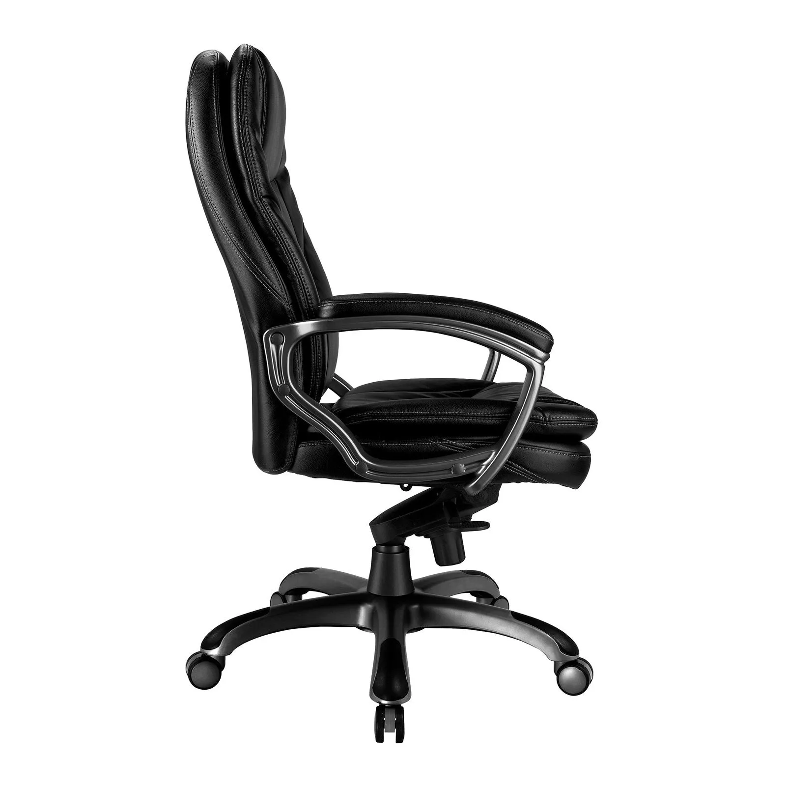Luxurious High Back Leather Executive Chair - Black