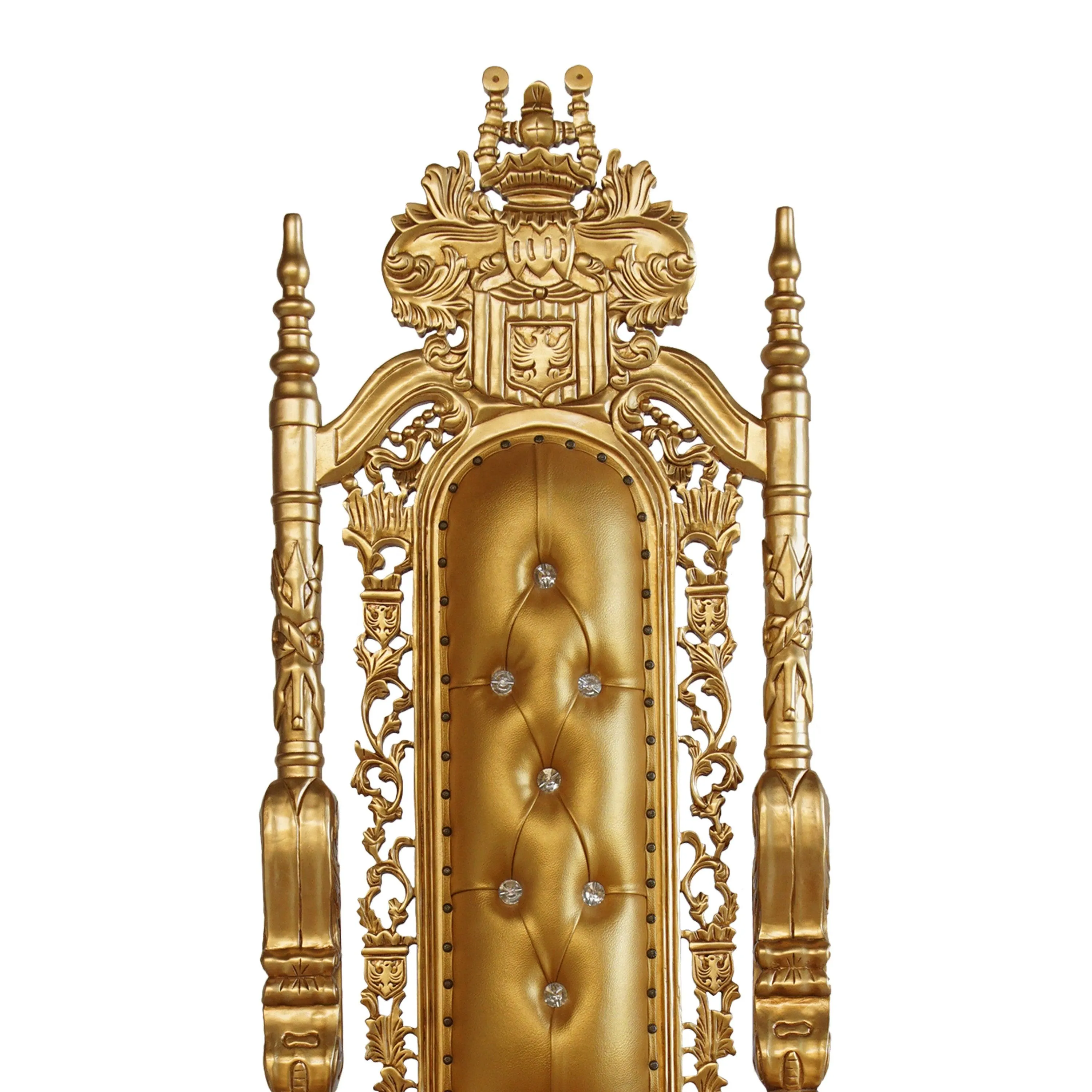 Luxurious High Back Throne Chair (Golden)