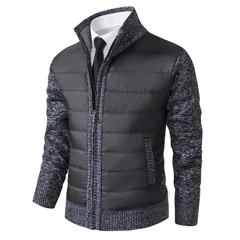 Luxurious Knit Men's Cardigan Jacket