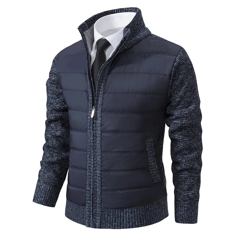 Luxurious Knit Men's Cardigan Jacket