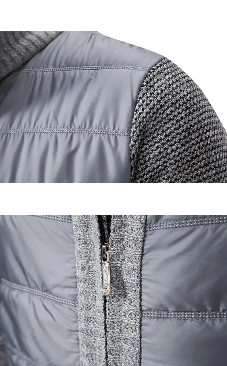Luxurious Knit Men's Cardigan Jacket