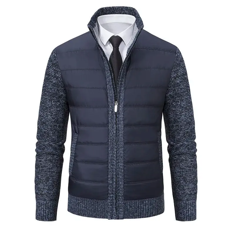 Luxurious Knit Men's Cardigan Jacket