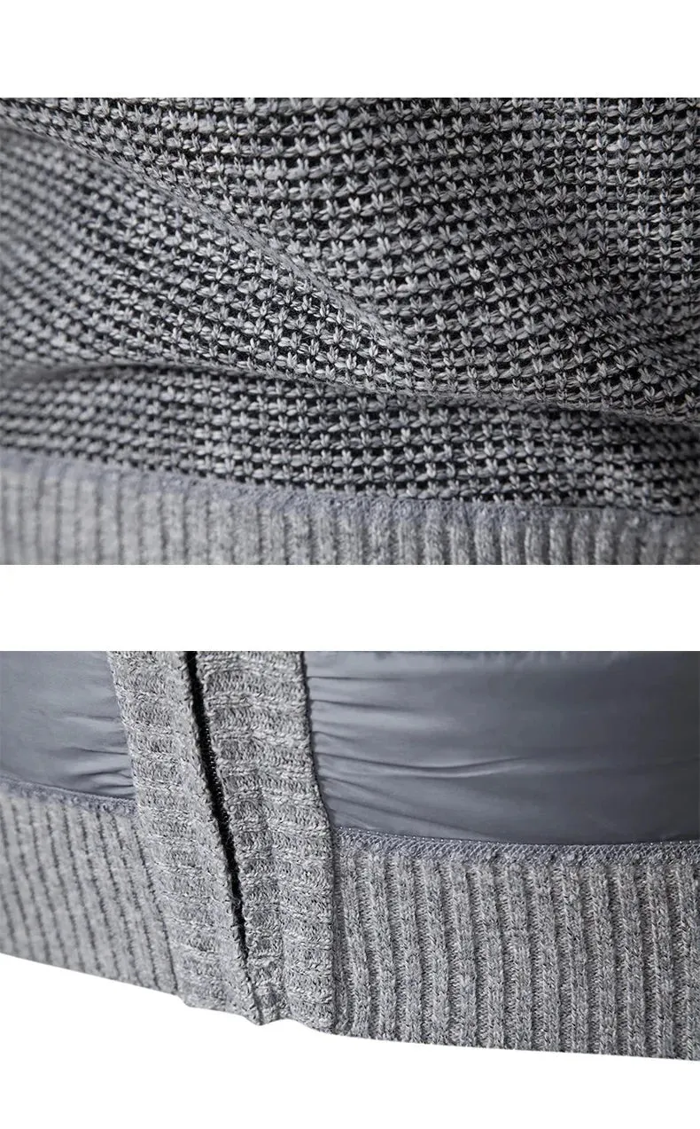 Luxurious Knit Men's Cardigan Jacket