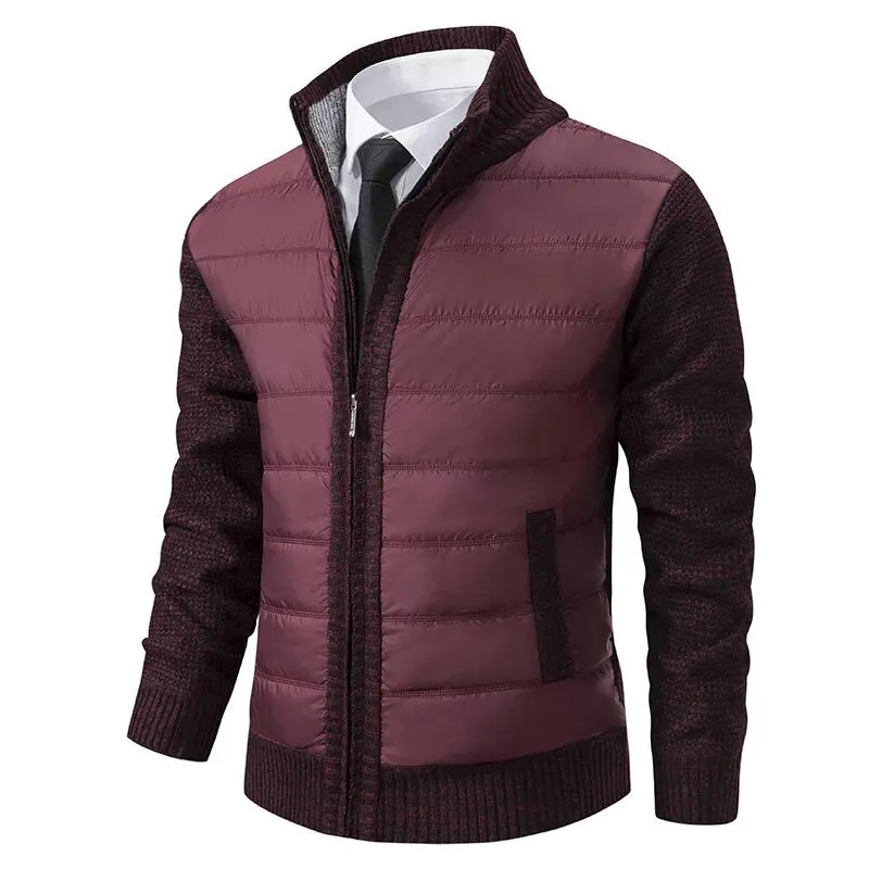 Luxurious Knit Men's Cardigan Jacket