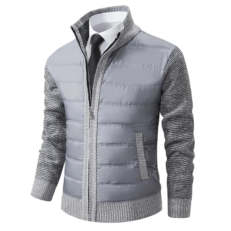Luxurious Knit Men's Cardigan Jacket