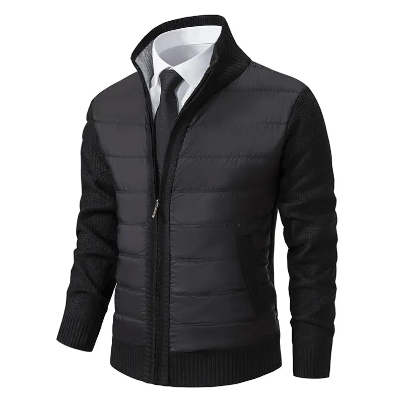 Luxurious Knit Men's Cardigan Jacket