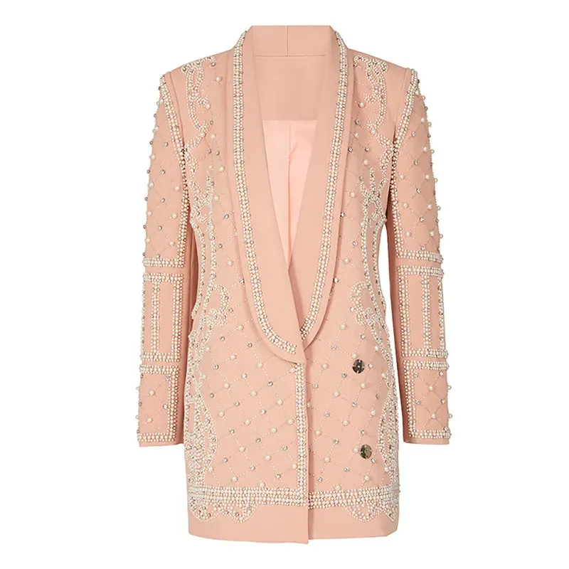 Luxurious Pearl Blazer/Dress