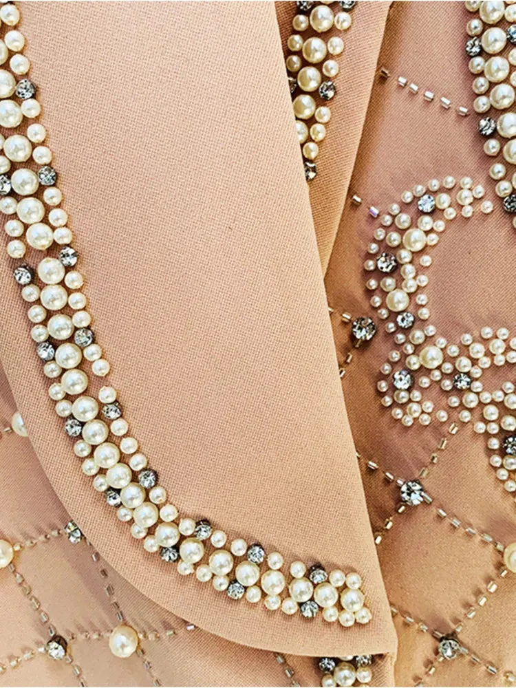 Luxurious Pearl Blazer/Dress