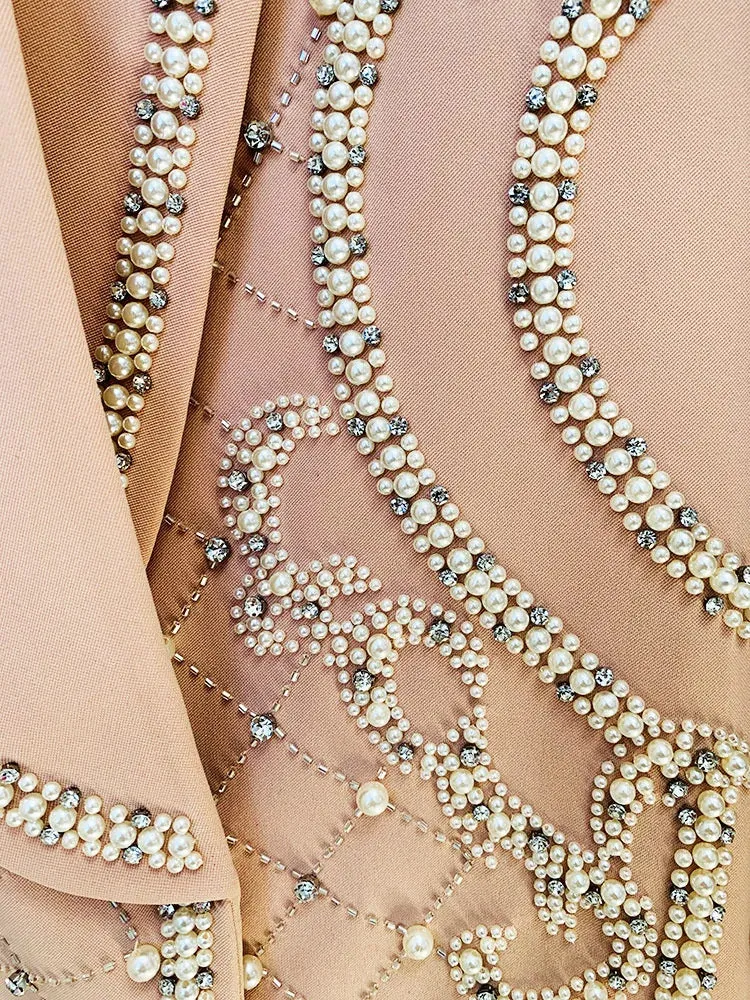 Luxurious Pearl Blazer/Dress