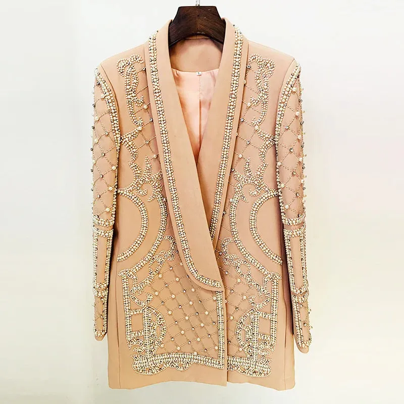 Luxurious Pearl Blazer/Dress
