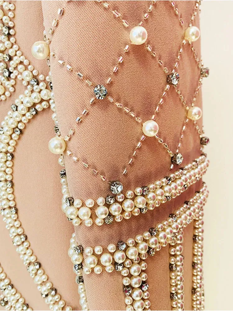 Luxurious Pearl Blazer/Dress