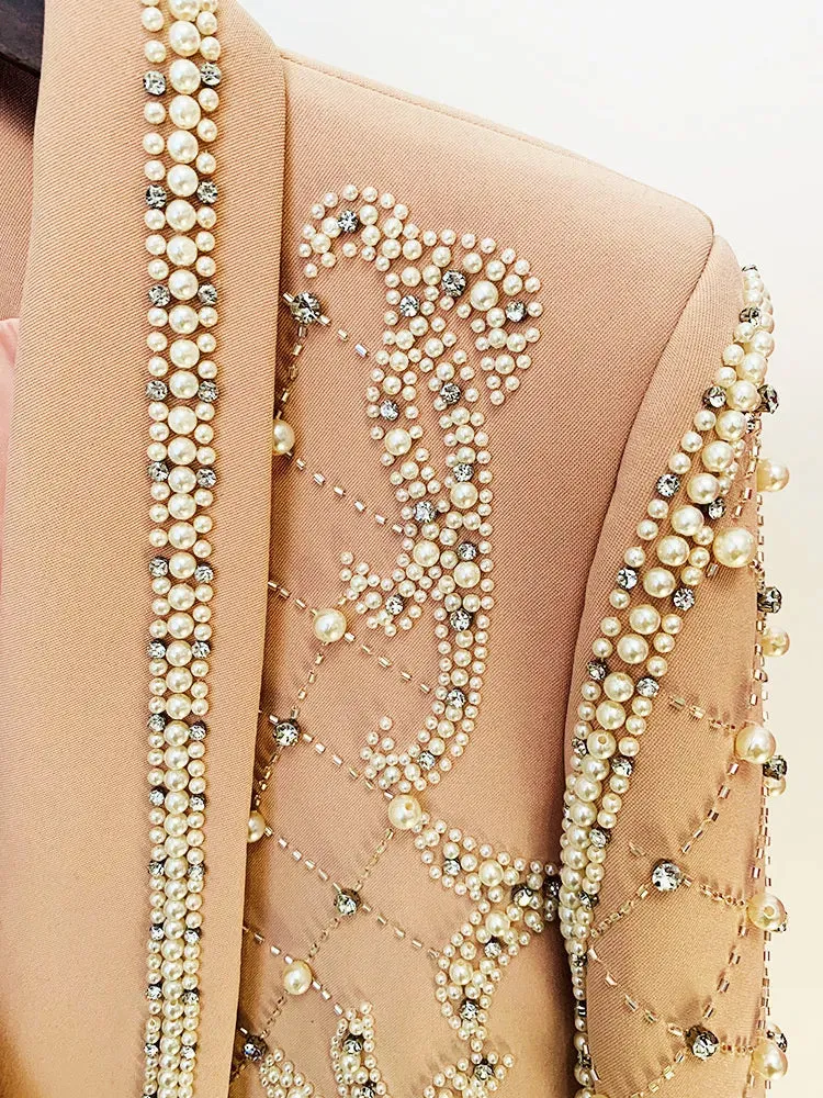 Luxurious Pearl Blazer/Dress