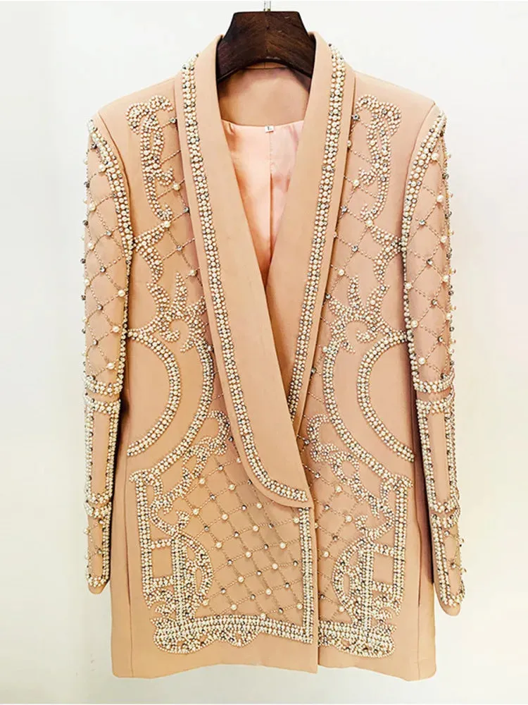 Luxurious Pearl Blazer/Dress