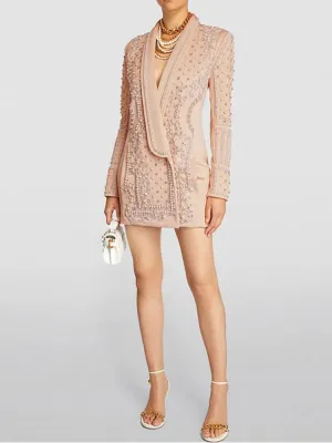 Luxurious Pearl Blazer/Dress
