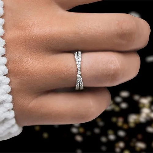 Luxurious Radiant Cut Simulated Diamond Ring Set