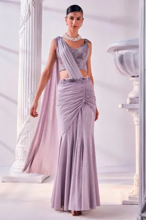 Luxurious Shimmer Draped Saree