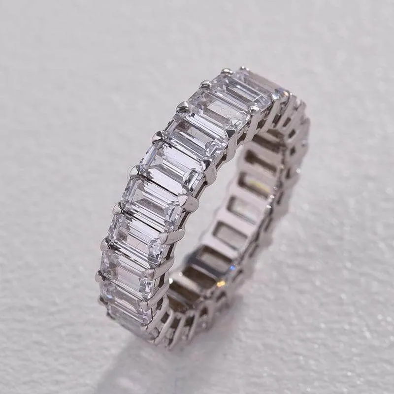 Luxurious Simulated Diamond Wedding Band Set