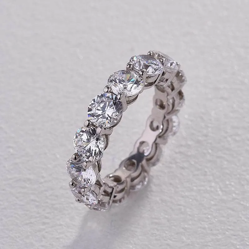 Luxurious Simulated Diamond Wedding Band Set